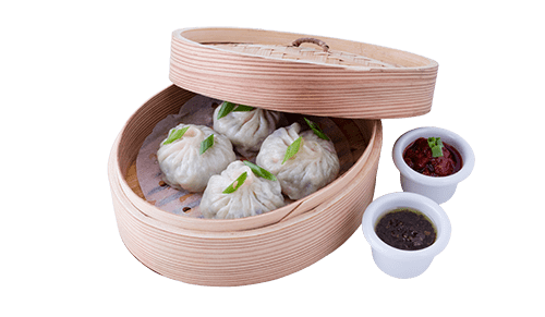 Steamed Chicken Momos (5pcs)